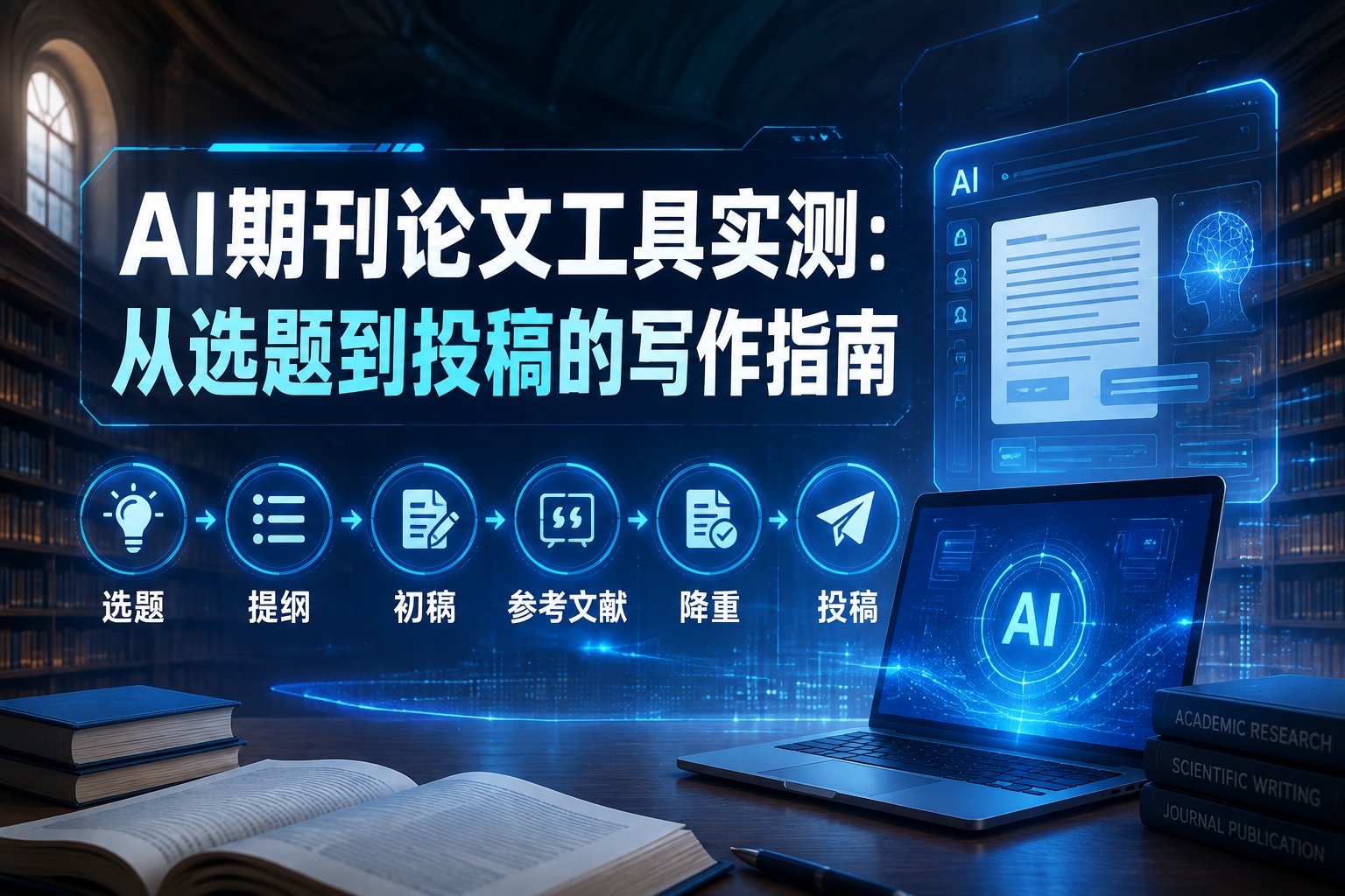 AI期刊论文工具实测：从选题到投稿的写作指南